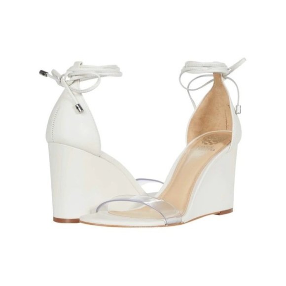 Vince Camuto Shoes - NWOB Vince Camuto Stassia White Wrap Wedge Sandal Size 8 - MAKE OFFER